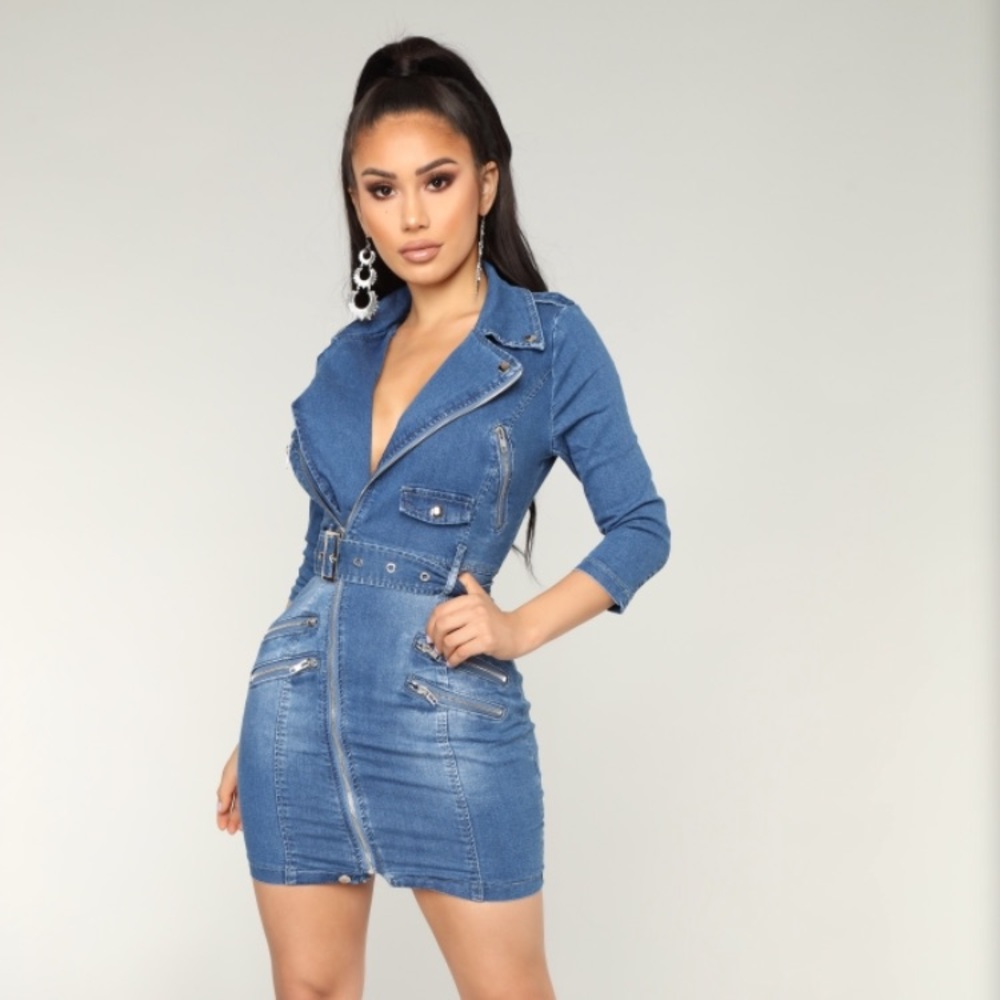 Denim dress